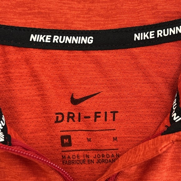 Nike Running Dri Fit 1/4 Zip Long Sleeve Shirt Athletic Thumb Holes Womens M - Picture 2 of 13
